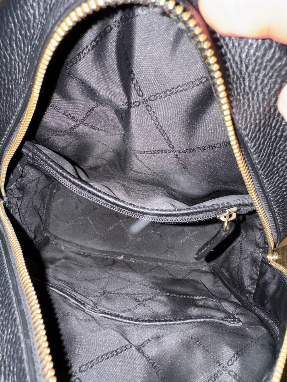 Michael Kors Bag Abbey Black Pebbled Leather Small Backpack - Picture 9 of 17